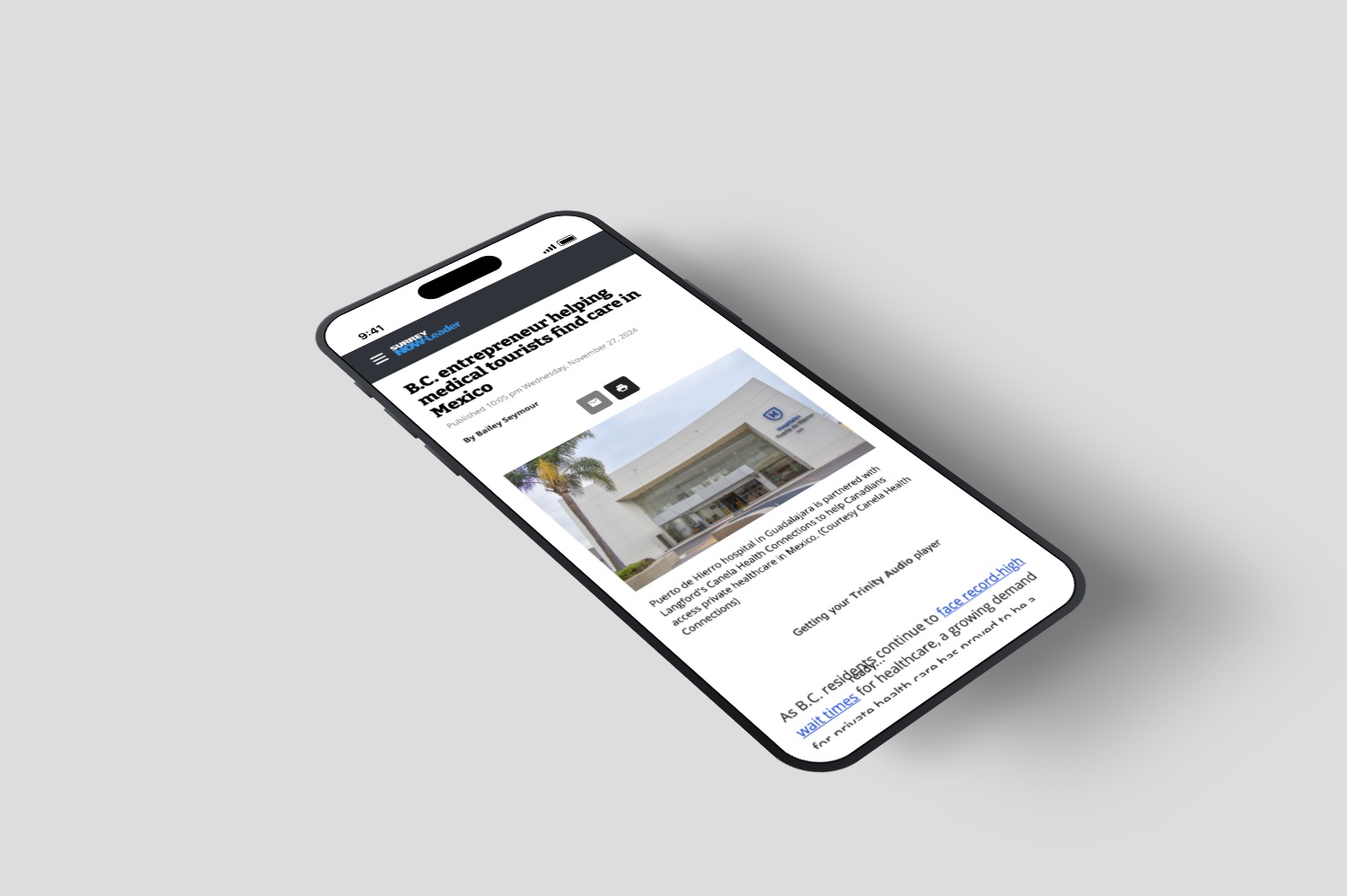 Canela Health Connections featured in Surrey Now-Leader